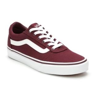 VANS Burgundy Ward Skate Shoes (SIZE 7)